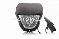 Пластик обтекателя переднего Motorace Yamaha Black Mat