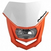 Пластик обтекателя переднего Polisport 8657400038 White/Orange