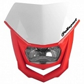 Пластик обтекателя переднего Polisport 8657400040 White/Red