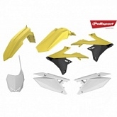 Комплект пластика Polisport 90763 Yellow/Black/White