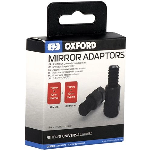 Адаптери дзеркал Oxford OX581 10mm to 10mm Reverse Black