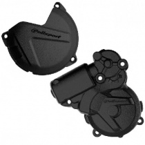 Комплект защиты крышки сцепления и генератора Polisport 90966 Black