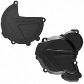 Комплект защиты крышки сцепления и генератора Polisport 90968 Black
