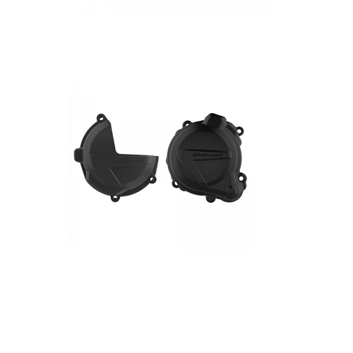Комплект захисту кришки зчеплення та генератора Polisport 91000 Black