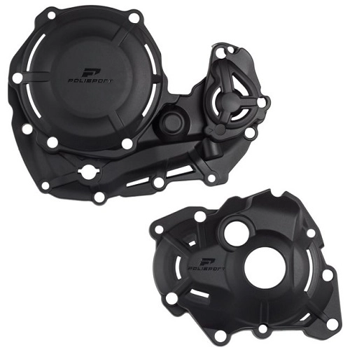 Комплект захисту кришки зчеплення та генератора Polisport 91347 Black