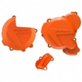 Комплект защиты крышки сцепления и генератора Polisport 90969 Orange
