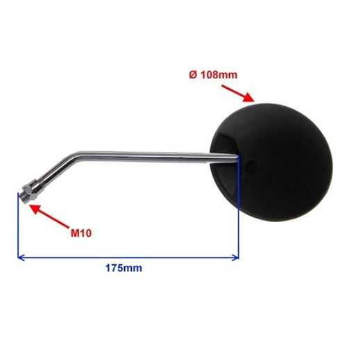 Дзеркала Motorace ZMR-005 Black