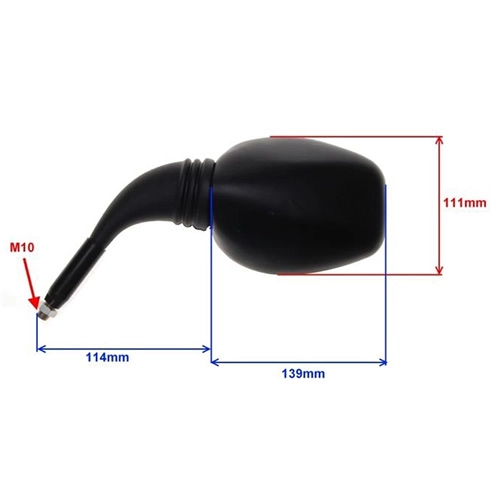 Дзеркала Motorace ZMR-011 Black