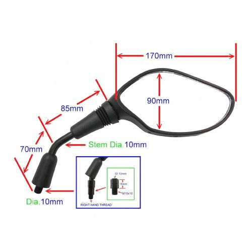 Дзеркало JMP KDC-014 Black