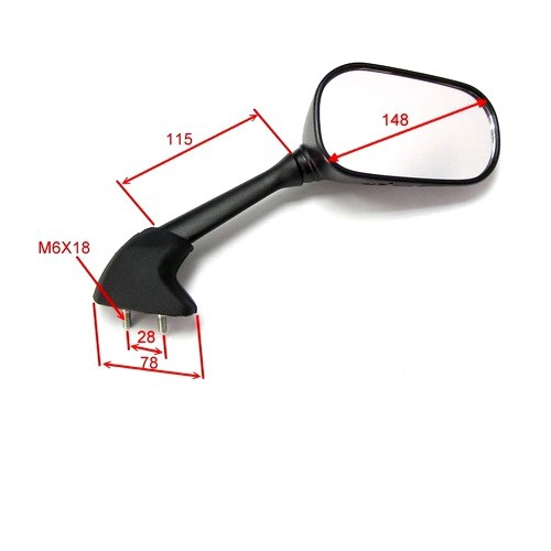Дзеркало Vicma EY138D Black