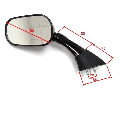 Дзеркало Vicma EY564I Black
