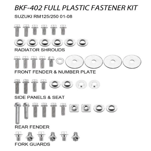 Метизы крепления пластика Accel BKF-402
