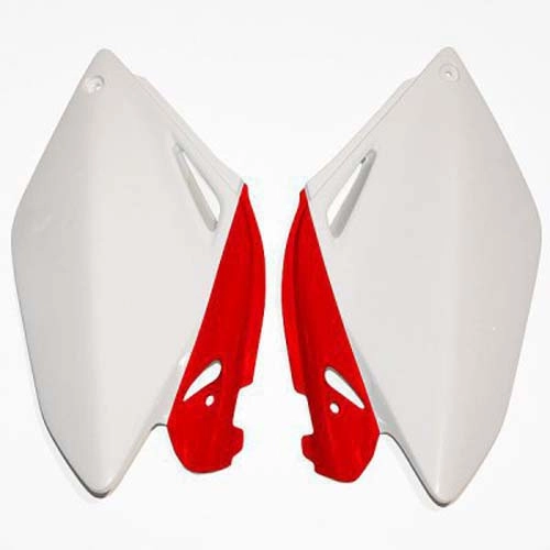 Пластик бокового номера UFO HO04606W White/Red