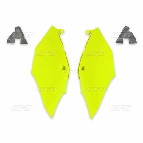 Пластик бокового номера UFO HO04684DFLU Yellow