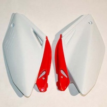 Пластик бокового номера UFO HO03635W White/Red
