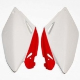 Пластик бокового номера UFO HO04606W White/Red