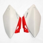 Пластик бокового номера UFO HO04616W White/Red