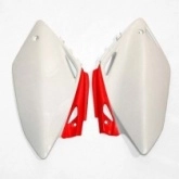 Пластик бокового номера UFO HO04616W White/Red