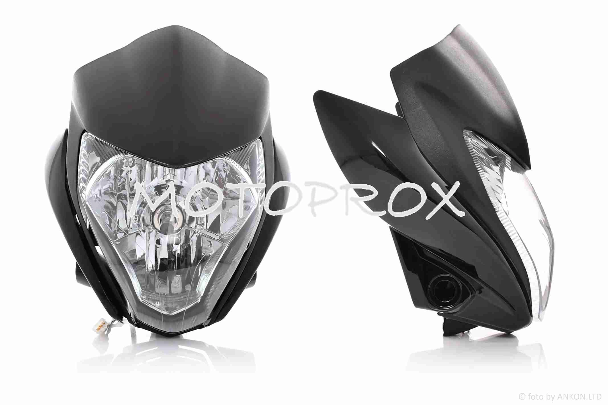 Пластик обтічника переднього Motorace Honda CD300R AT-9 Black