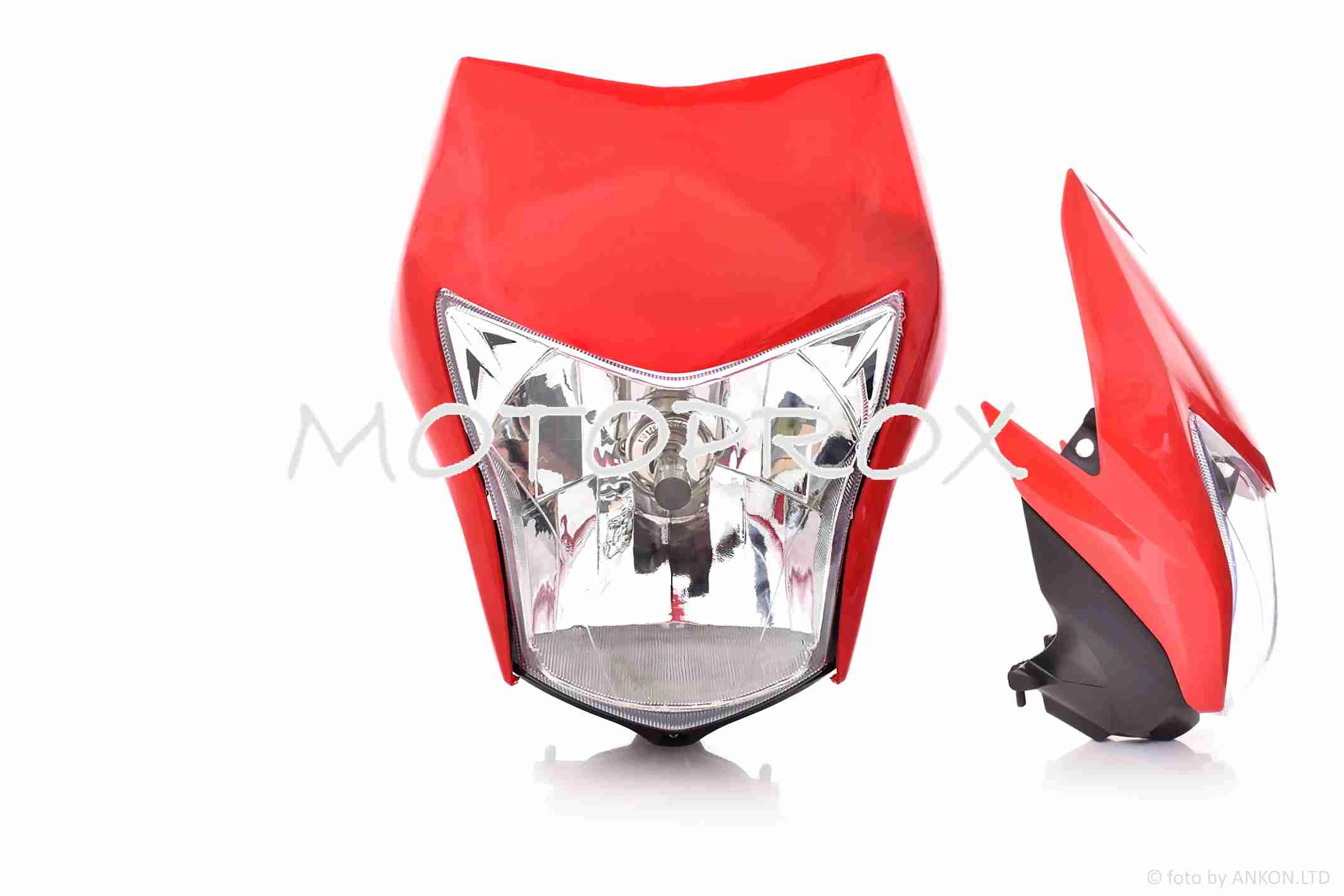 Пластик обтічника переднього Motorace Honda XL150L Red