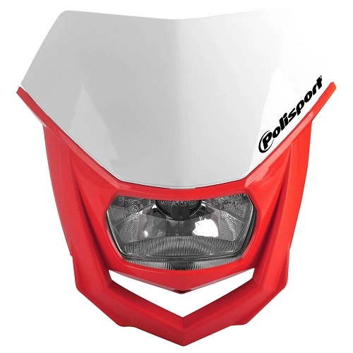 Пластик обтічника переднього Polisport 8657400040 White/Red