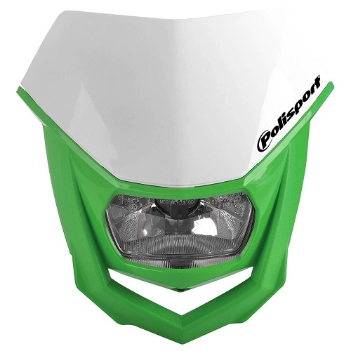 Пластик обтічника переднього Polisport 8657400041 White/Green