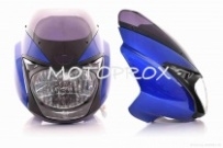 Пластик обтекателя переднего Motorace Bajaj Pulsar 180 Blue