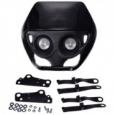 Пластик обтекателя переднего Motorace PNQ-201 Black