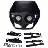 Пластик обтекателя переднего Motorace PNQ-201 Black