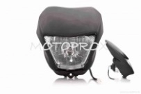 Пластик обтекателя переднего Motorace Yamaha Black Mat
