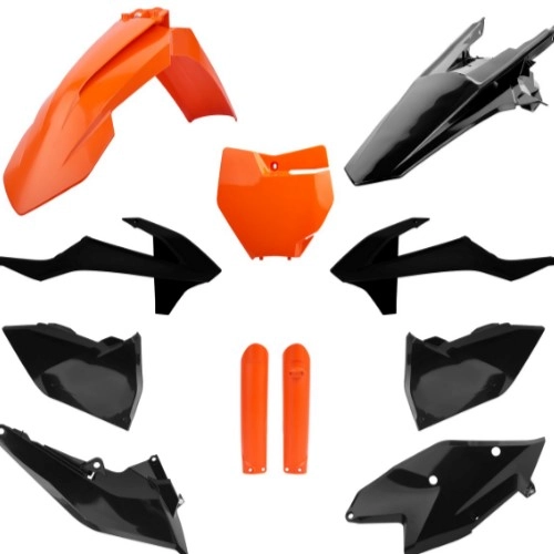 Комплект пластикy Polisport 91457 Orange/Black
