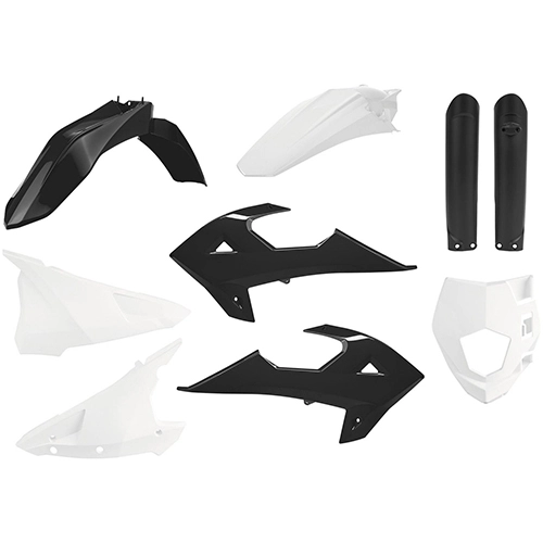 Комплект пластику Polisport 91037 Black/Whitе