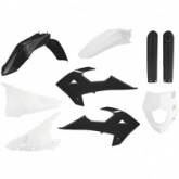 Комплект пластика Polisport 91037 Black/Whitе