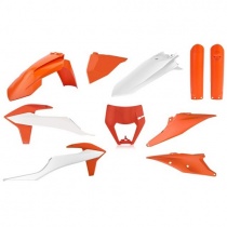 Комплект пластика Polisport 91325 Orange/White