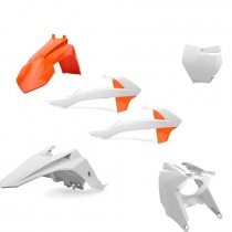 Комплект пластика Polisport 90805 Orange/White