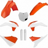 Комплект пластика Polisport 91447 Orange/White