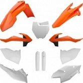 Комплект пластика Polisport 91456 Orange/White