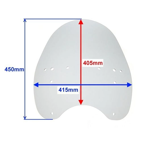 Скло вітрове Motorace TVM-006 Light-grey