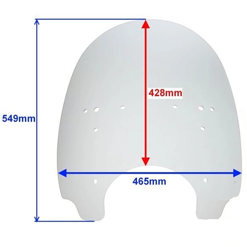 Скло вітрове Motorace TVM-007 Light-grey