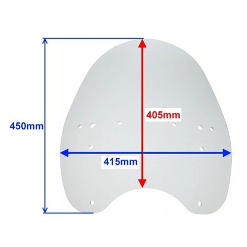 Скло вітрове Motorace TVM-008 Light-grey