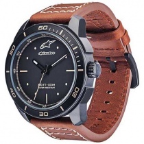 Часы Alpinestars Tech Watch 3H Matt Black/Brown