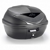 Кофр центральный Kappa K355NT2 Monolock Black/White (35л)