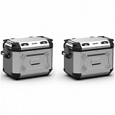 Кофр центральный Kappa KFR4837A Monokey Silver (48л+37л)