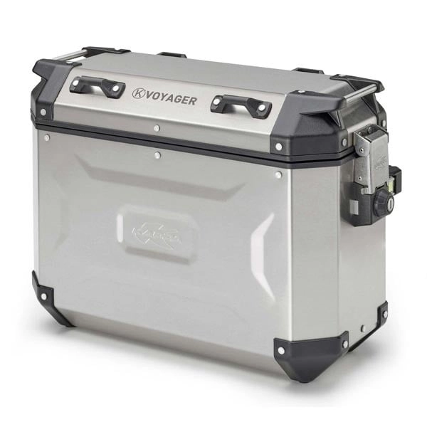 Кофр боковий Kappa KVG37 L Monokey Silver (37л)