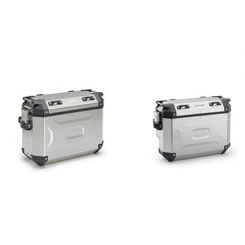 Кофри бокові Kappa KVG48A Monokey Silver (48л x2)