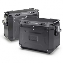 Кофры боковые Kappa KVG3733A Monokey Black (37л+33л)