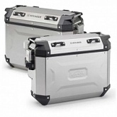 Кофры боковые Kappa KVG3733A Monokey Silver (37л+33л)