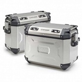 Кофры боковые Kappa KVG4837A Monokey Silver (37л+48л)