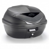 Кофр центральный Kappa K355NT2 Monolock Black/White (35л)