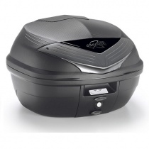 Кофр центральный Kappa K355NT2 Monolock Black/White (35л)
